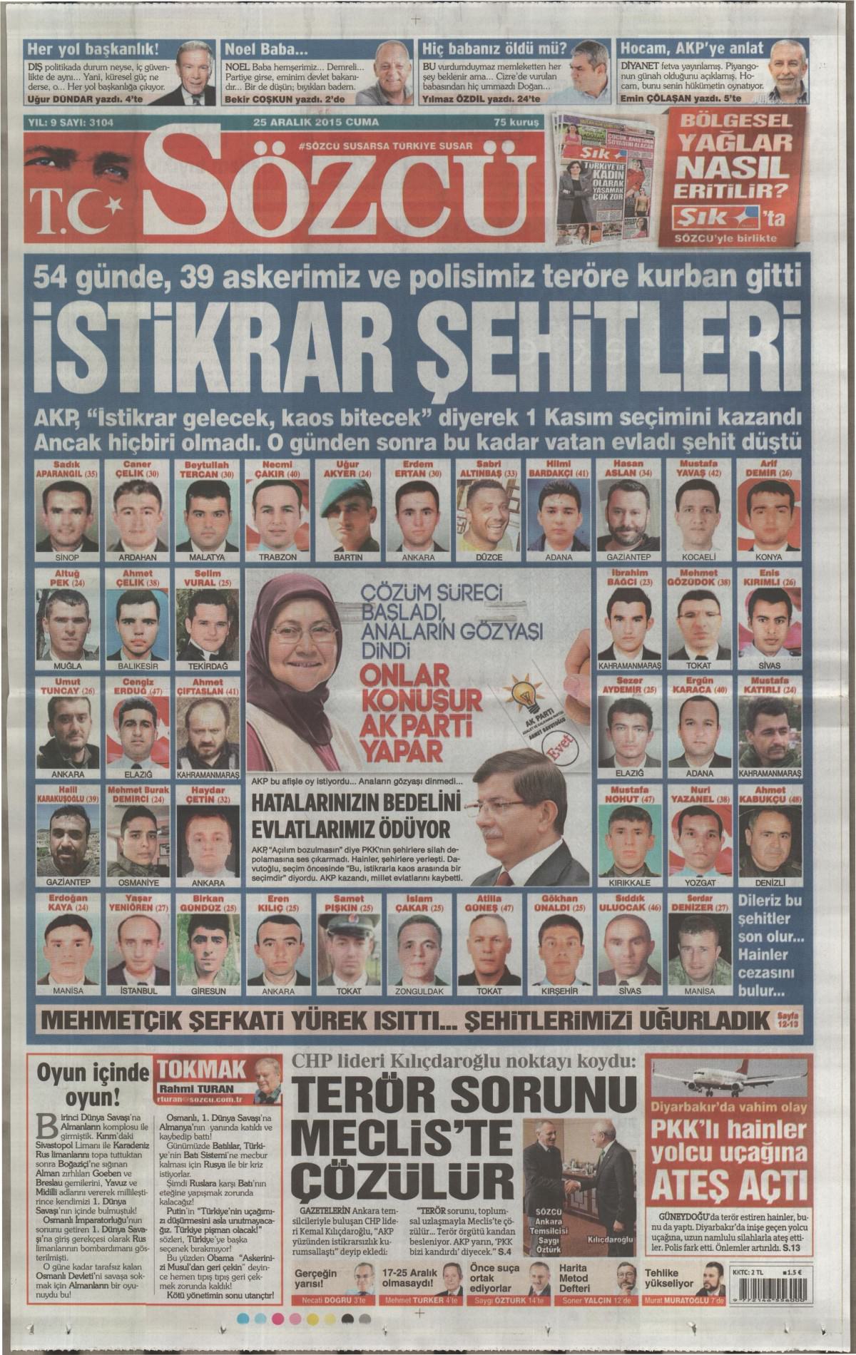 Gazeteler bugün ne yazdı? - 779