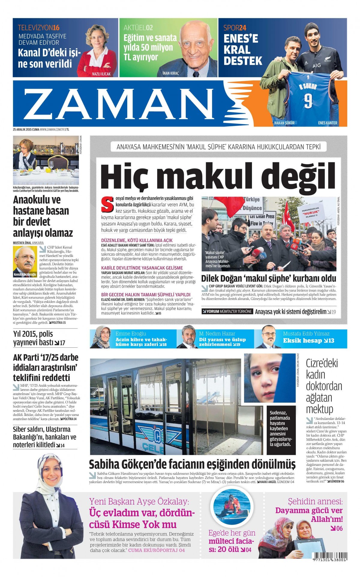 Gazeteler bugün ne yazdı? - 915