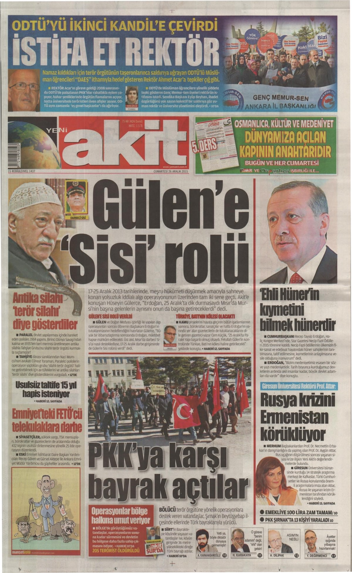 Gazeteler bugün ne yazdı? - 1