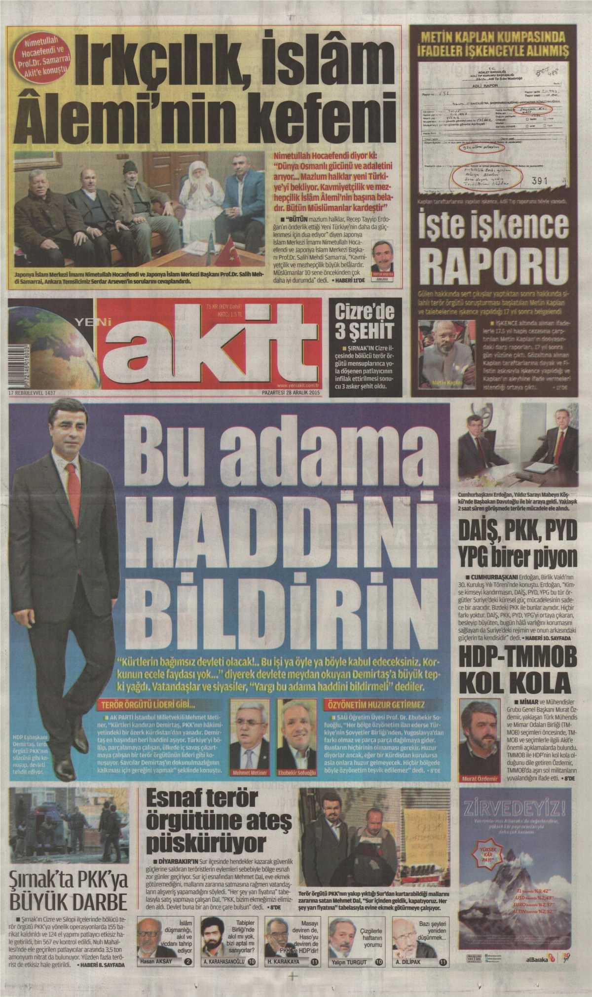 Gazeteler bugün ne yazdı? - 3