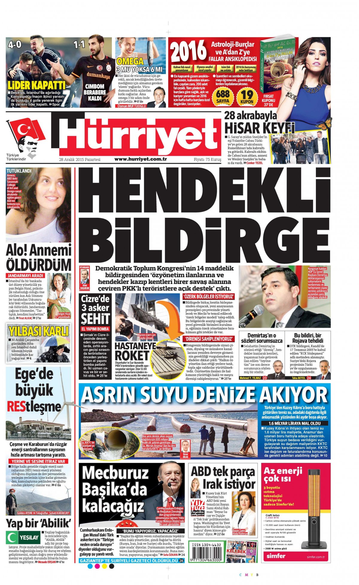 Gazeteler bugün ne yazdı? - 15