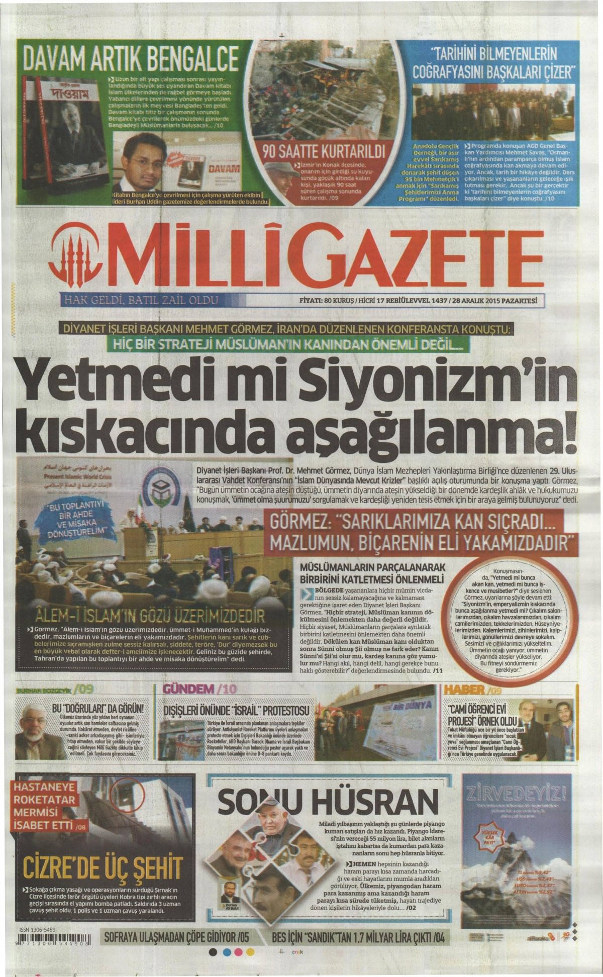 Gazeteler bugün ne yazdı? - 2