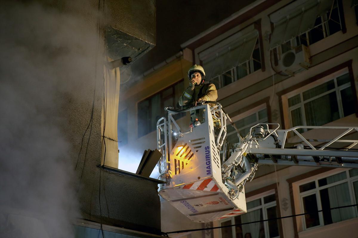 5 katlı binada yangın - 8