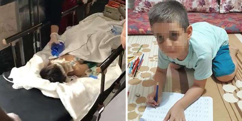 6 yaşındaki oğlunu ders çalışmıyor diye hastanelik eden baba gözaltına alındı - 1