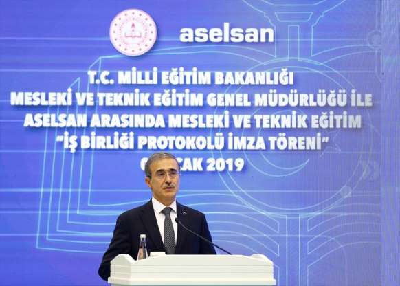 Milli Eğitim Bakanı Ziya Selçuk,' ASELSAN Mesleki ve Teknik liseler açılacak'dedi. - 16