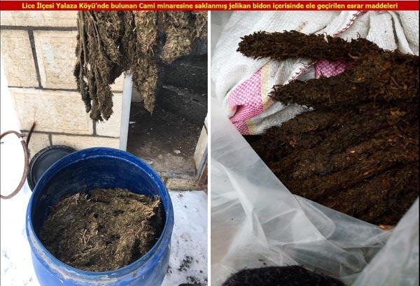 Diyarbakır'da minareye saklanmış esrar bulundu - 7