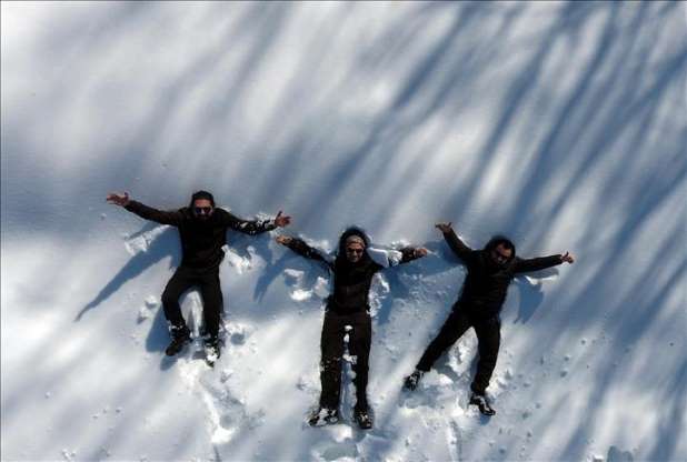 Düzce'de kar safari'si yapan insanlar heyecanlı dakikalar yaşadı - 1