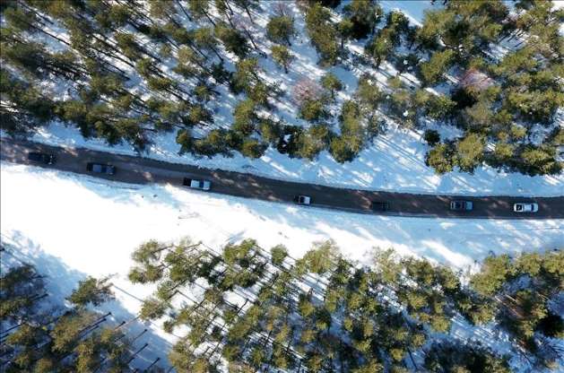 Düzce'de kar safari'si yapan insanlar heyecanlı dakikalar yaşadı - 4