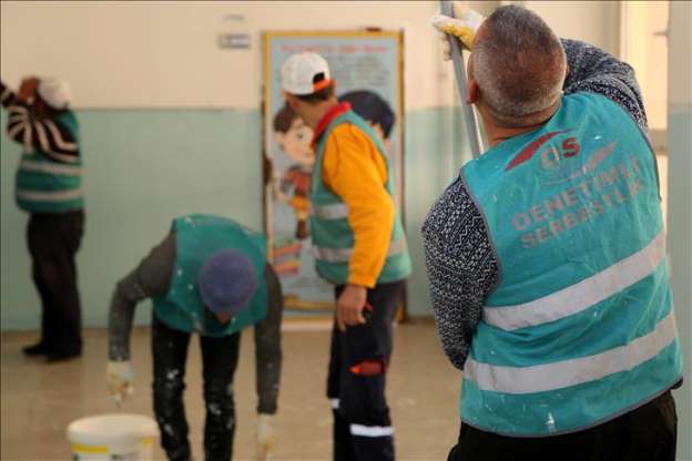 Denetimli serbestlik yükümlüsü mahkumlar okulları yeniliyor - 3