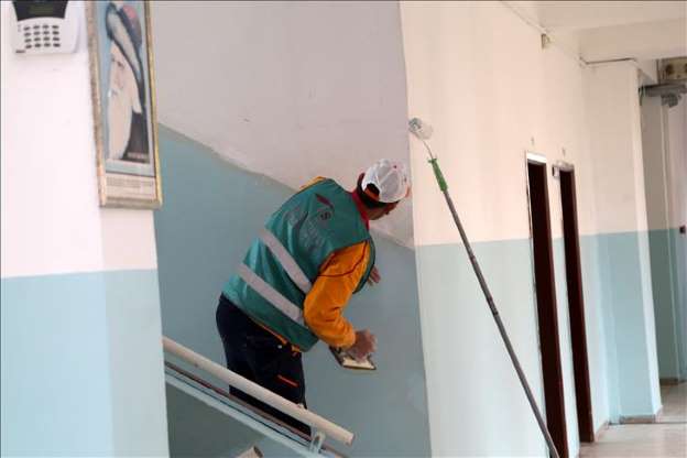 Denetimli serbestlik yükümlüsü mahkumlar okulları yeniliyor - 7