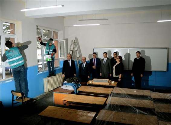 Denetimli serbestlik yükümlüsü mahkumlar okulları yeniliyor - 10