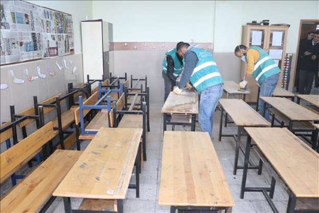 Denetimli serbestlik yükümlüsü mahkumlar okulları yeniliyor - 15