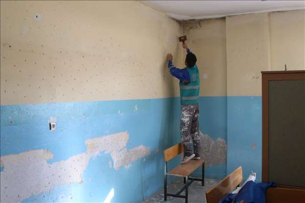 Denetimli serbestlik yükümlüsü mahkumlar okulları yeniliyor - 16