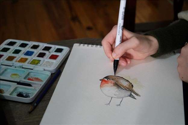 Kas hastası genç kız umutlarını tuvale yansıtıyor - 5