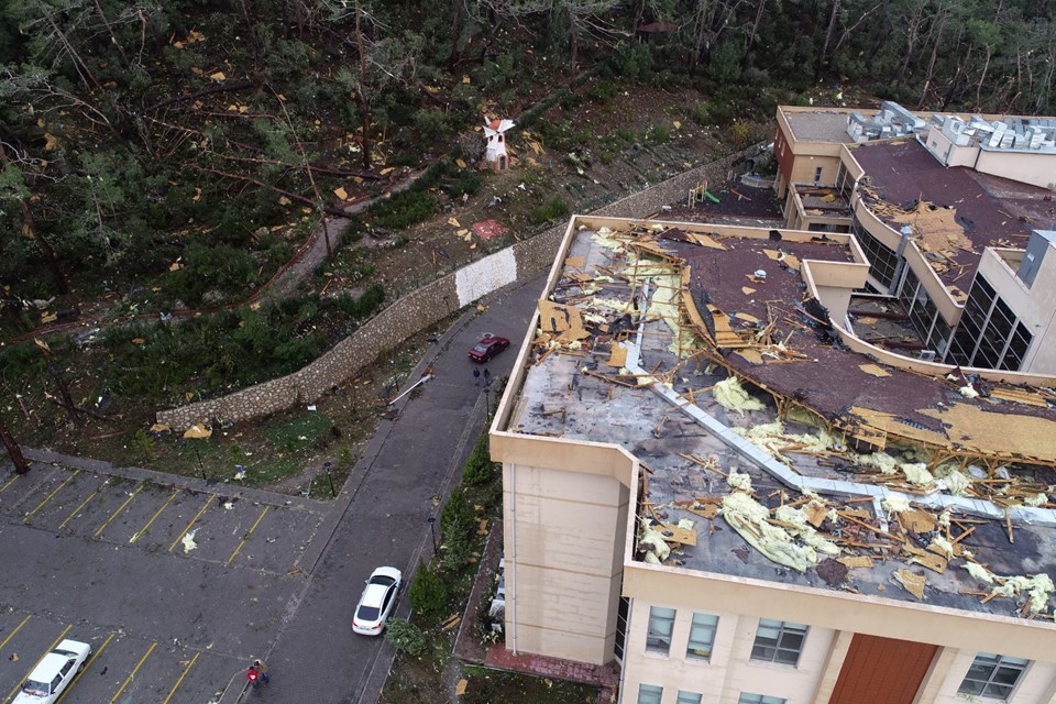 Hortum, hastaların tahliye edilmesine neden oldu - 6