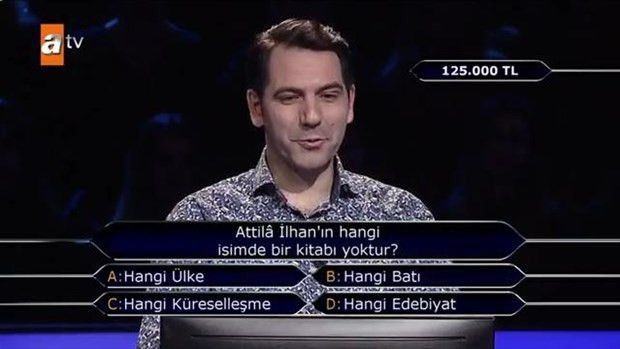 Kim Milyoner Olmak ister tarihinde sorulmuş en garip ve zor sorular - 25