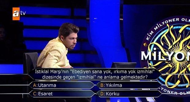 Kim Milyoner Olmak ister tarihinde sorulmuş en garip ve zor sorular - 50