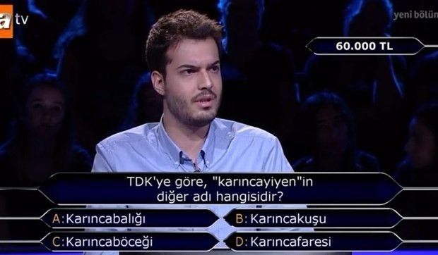 Kim Milyoner Olmak ister tarihinde sorulmuş en garip ve zor sorular - 97