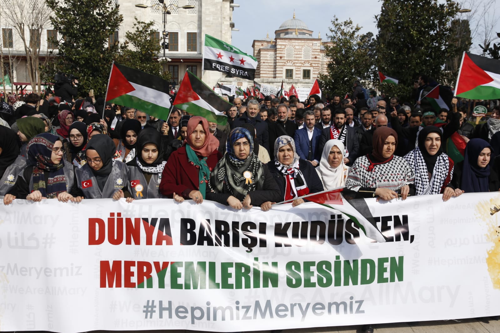 Filistinli kadınlar için 'Hepimiz Meryemiz' yürüşü - 7