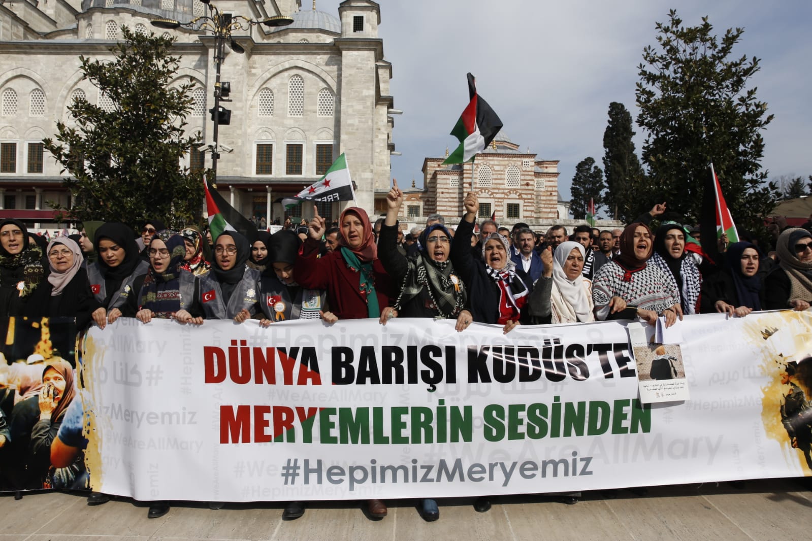 Filistinli kadınlar için 'Hepimiz Meryemiz' yürüşü - 2