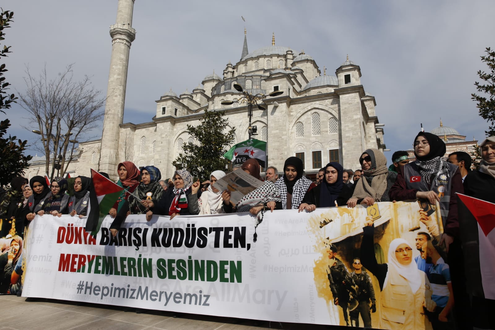 Filistinli kadınlar için 'Hepimiz Meryemiz' yürüşü - 80202