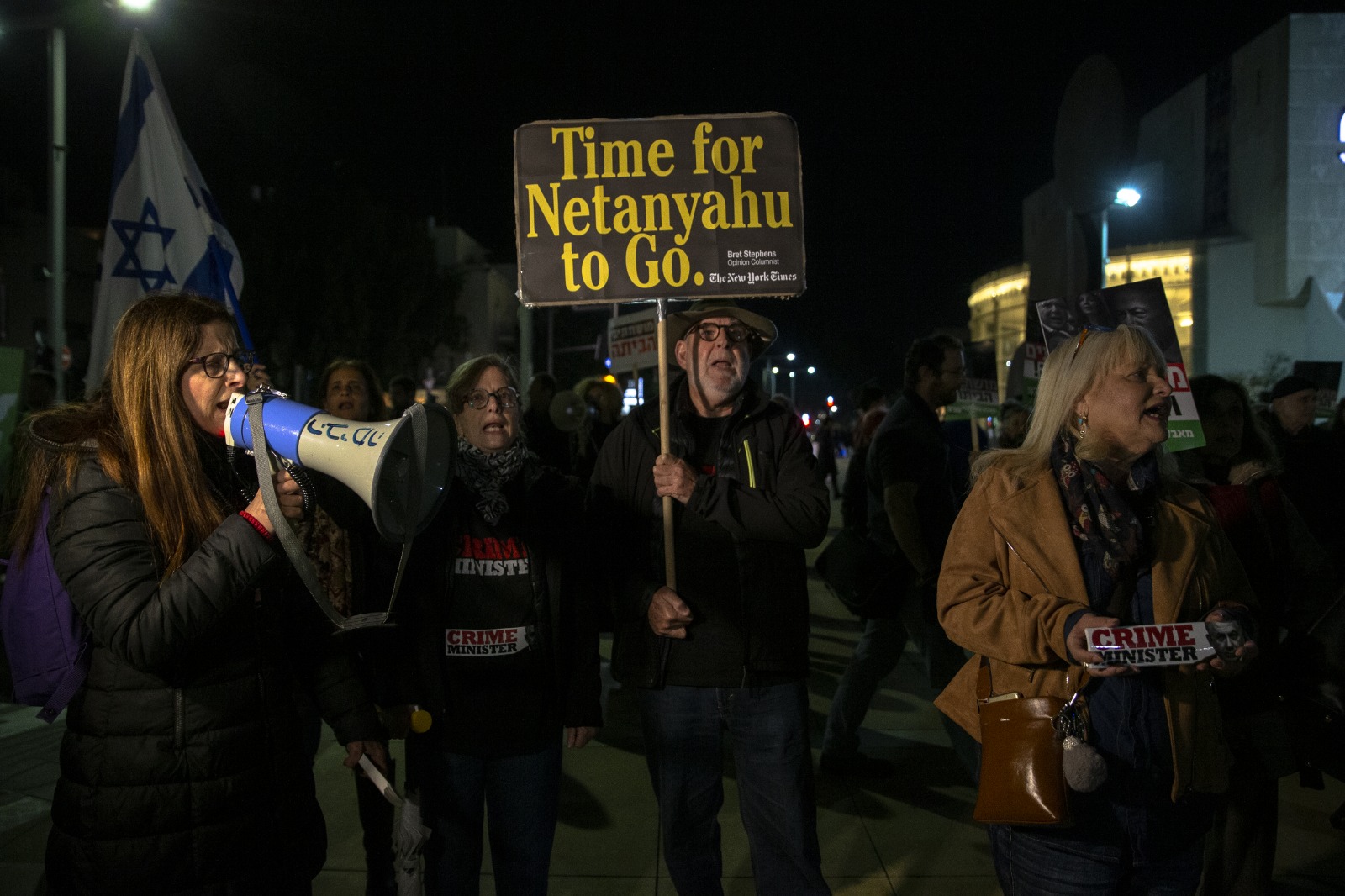 Tel Aviv'de Netanyahu karşıtı protesto - 13