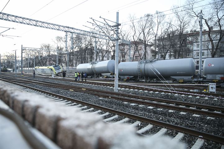 Ankara'da akaryakıt yüklü tren raydan çıktı - 6