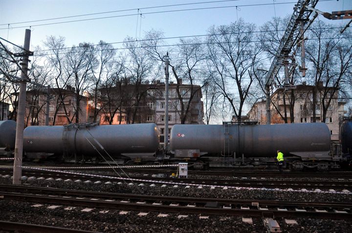Ankara'da akaryakıt yüklü tren raydan çıktı - 10