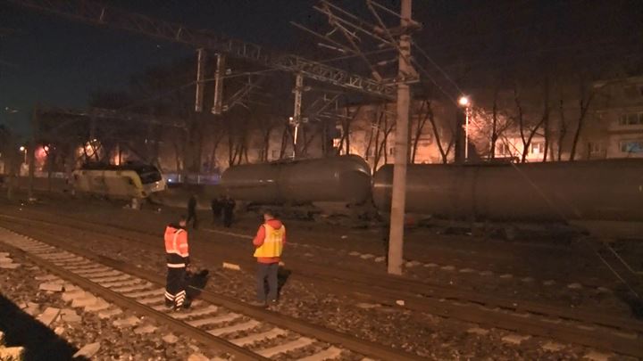 Ankara'da akaryakıt yüklü tren raydan çıktı - 29