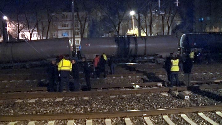 Ankara'da akaryakıt yüklü tren raydan çıktı - 28