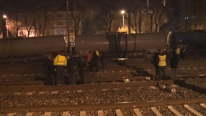 Ankara'da akaryakıt yüklü tren raydan çıktı - 30