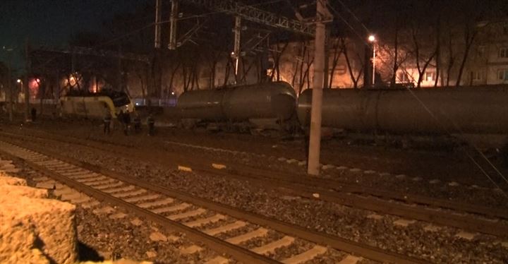 Ankara'da akaryakıt yüklü tren raydan çıktı - 31
