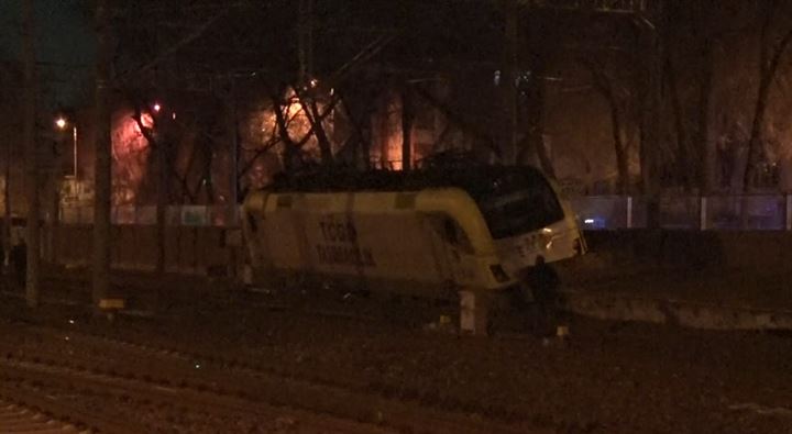 Ankara'da akaryakıt yüklü tren raydan çıktı - 34