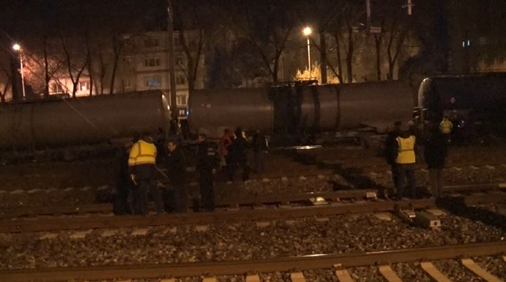 Ankara'da akaryakıt yüklü tren raydan çıktı - 33