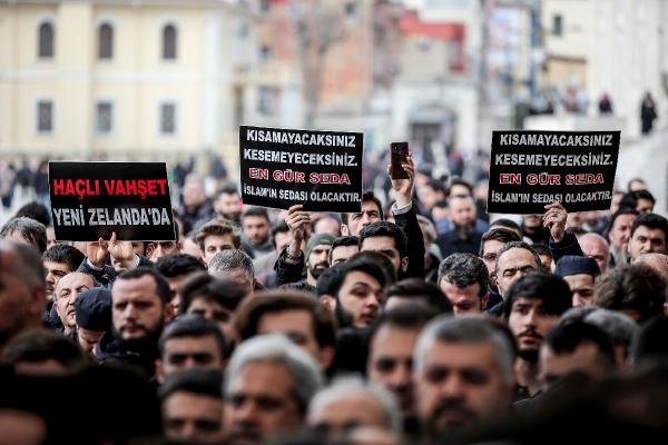 Yeni Zelanda'da Müslümanları hedef alan terör saldırısı Fatih Cami'nde protesto edildi - 18