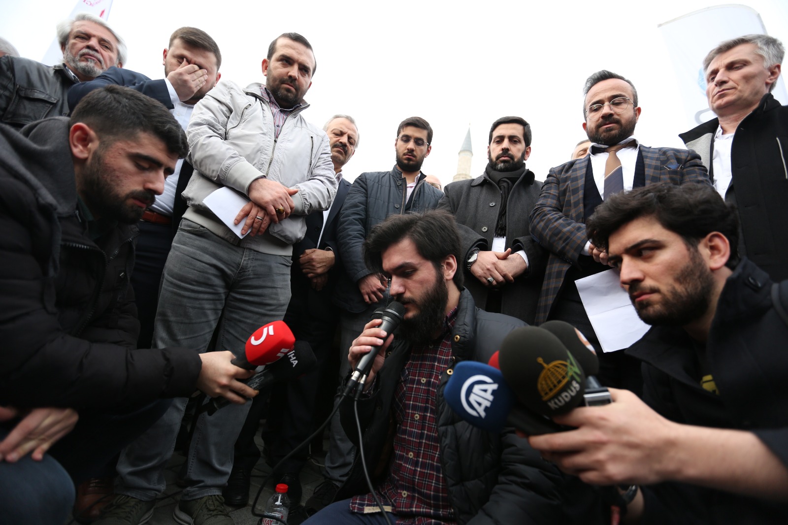 Ayasofya Cami önünde gıyabi cenaze namazı - 5