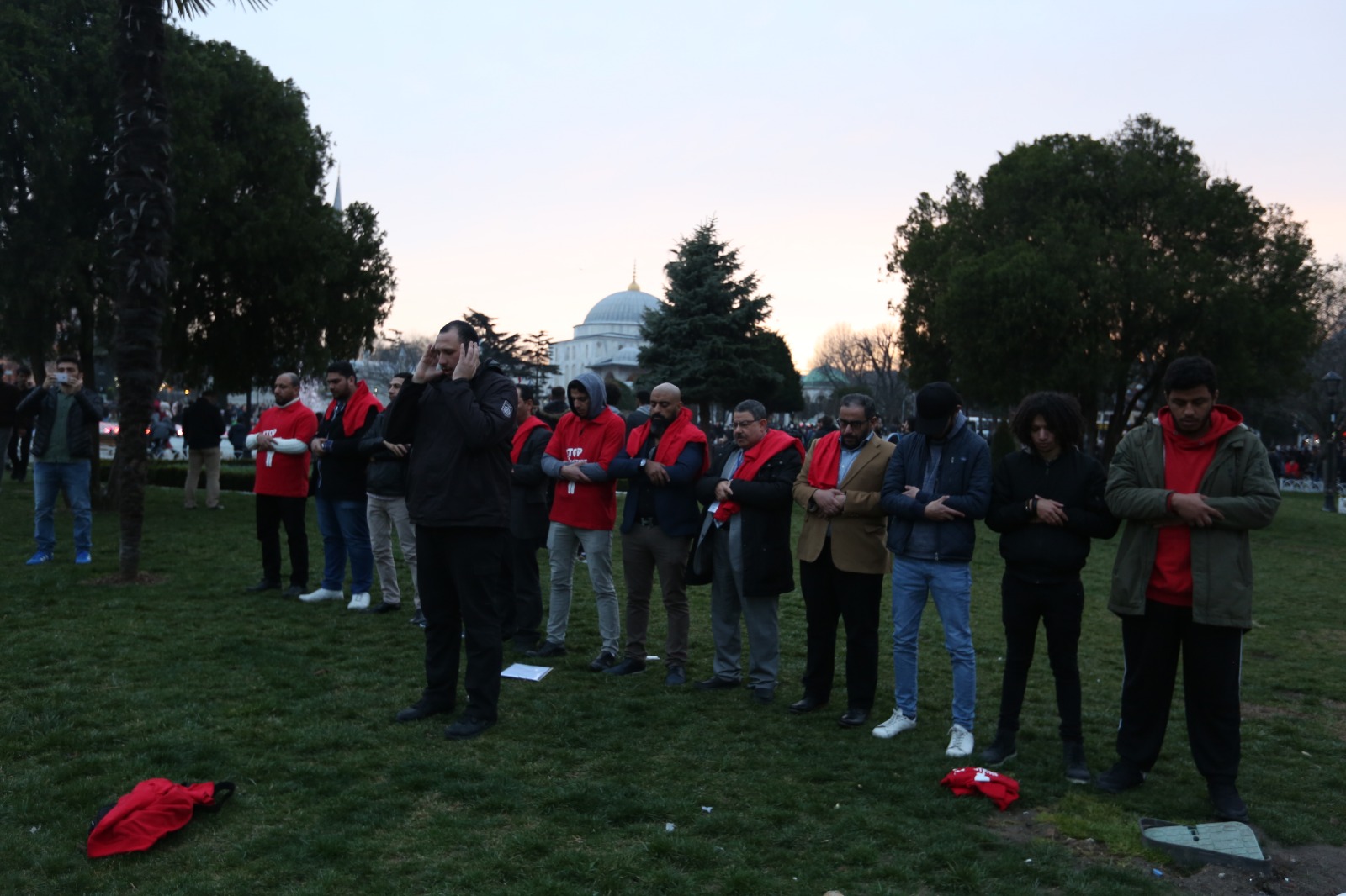 Ayasofya Cami önünde gıyabi cenaze namazı - 11