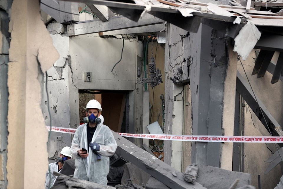 Gazze Şeridi'nde bir eve roket düştü - 5