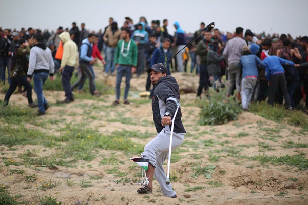 Gazze'de 'Büyük Dönüş Yürüyüşü' ve 'Toprak Günü' gösterileri - 222