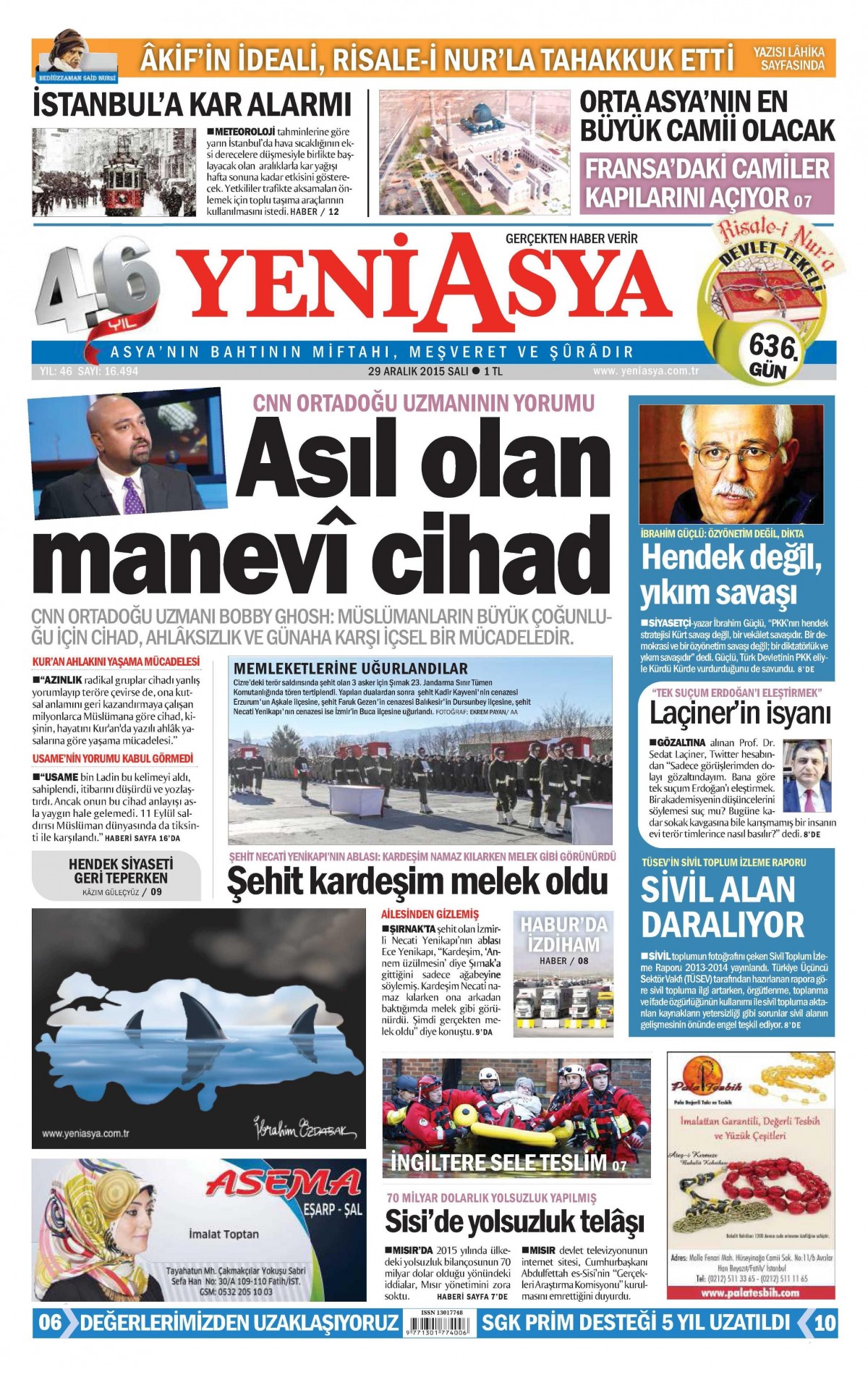 Gazeteler bugün ne yazdı? - 29