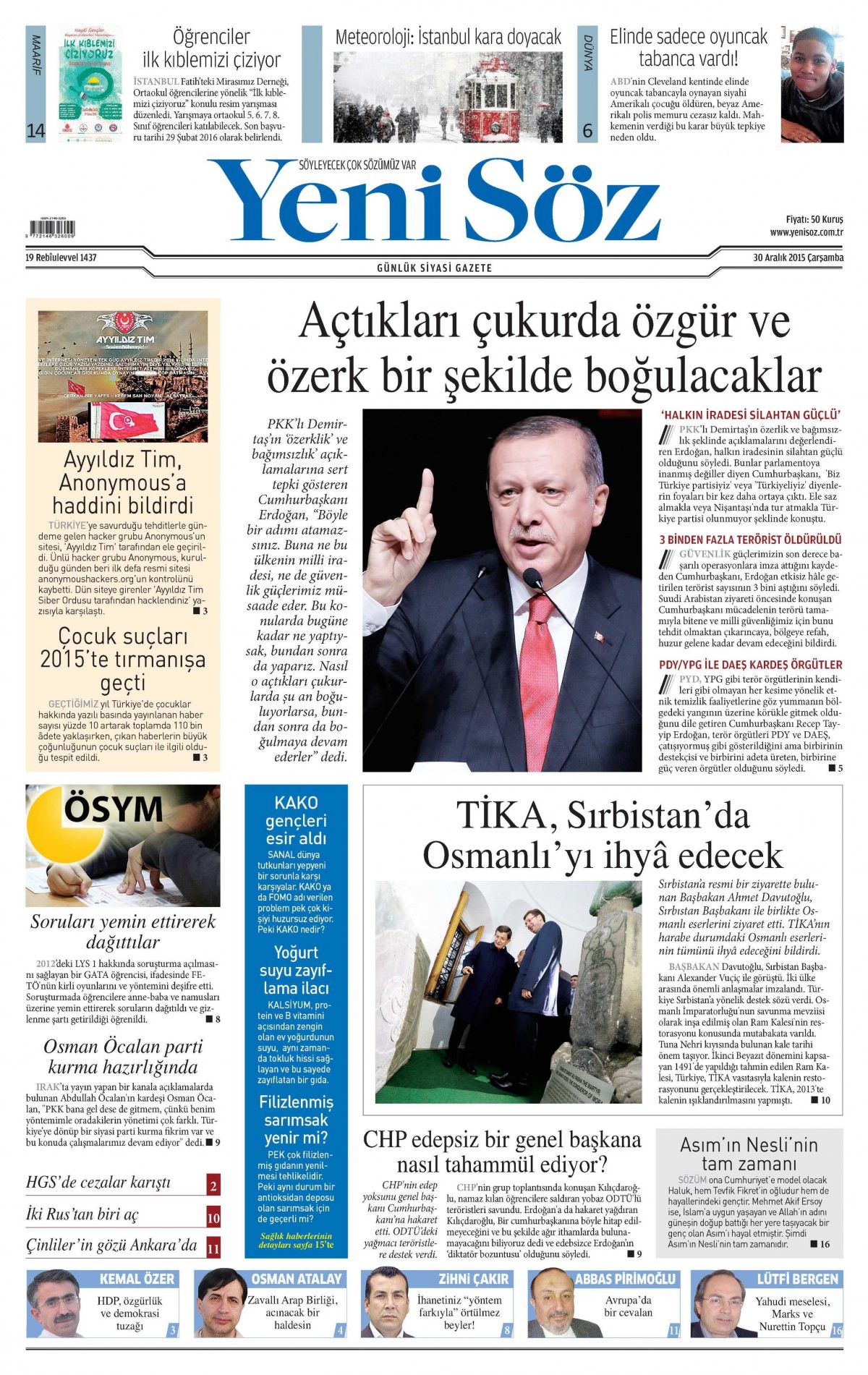 Gazeteler bugün ne yazdı? - 27