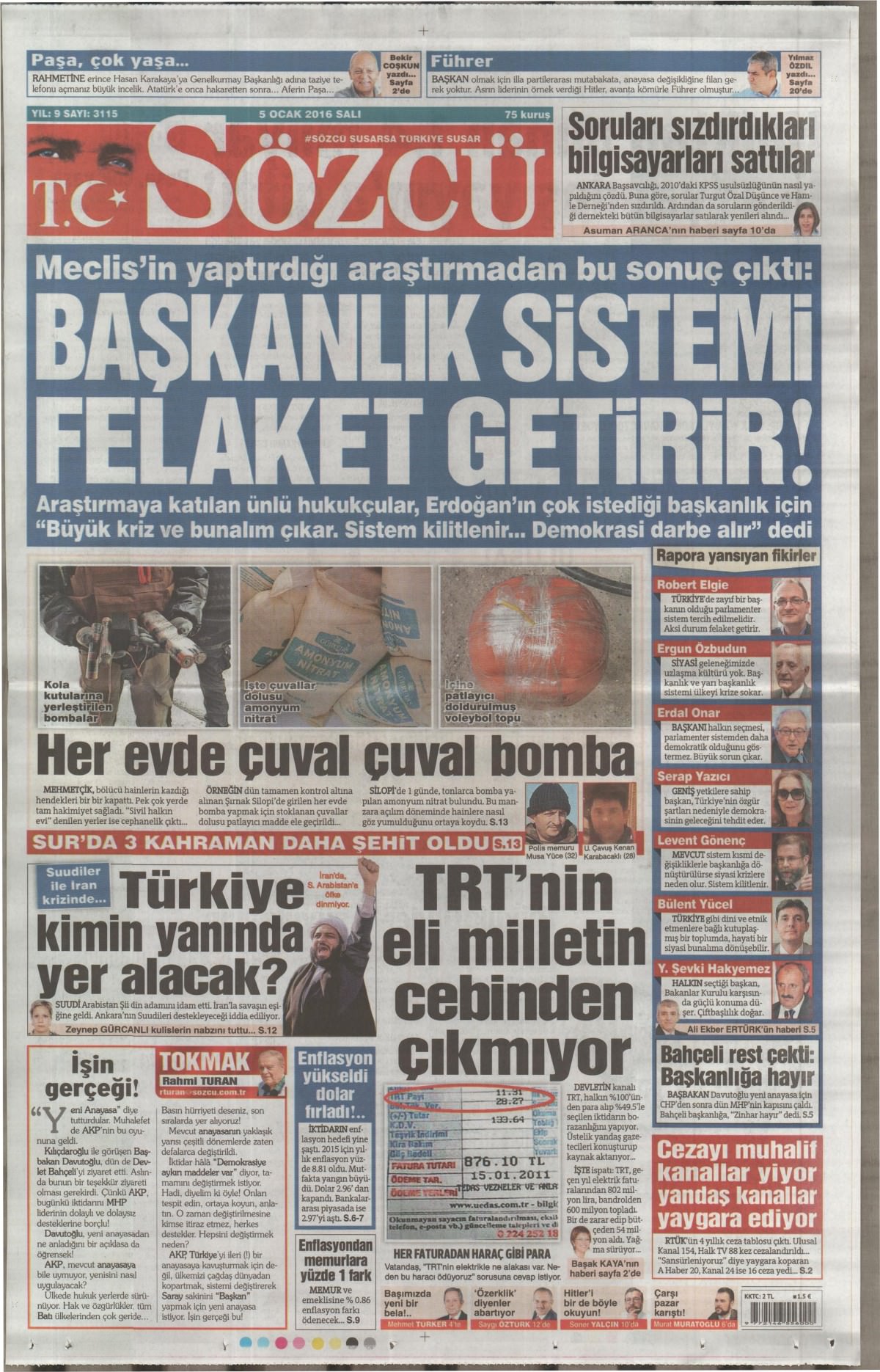 Gazeteler bugün ne yazdı? - 3