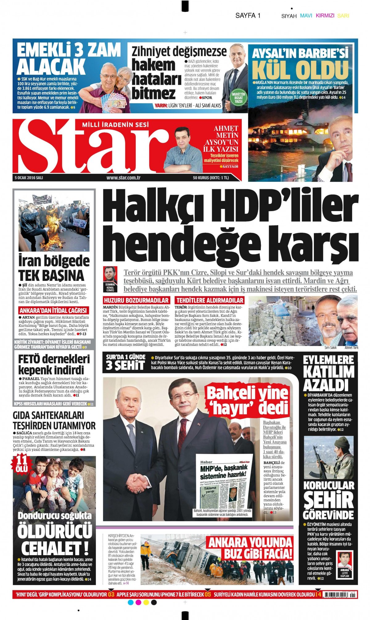 Gazeteler bugün ne yazdı? - 1