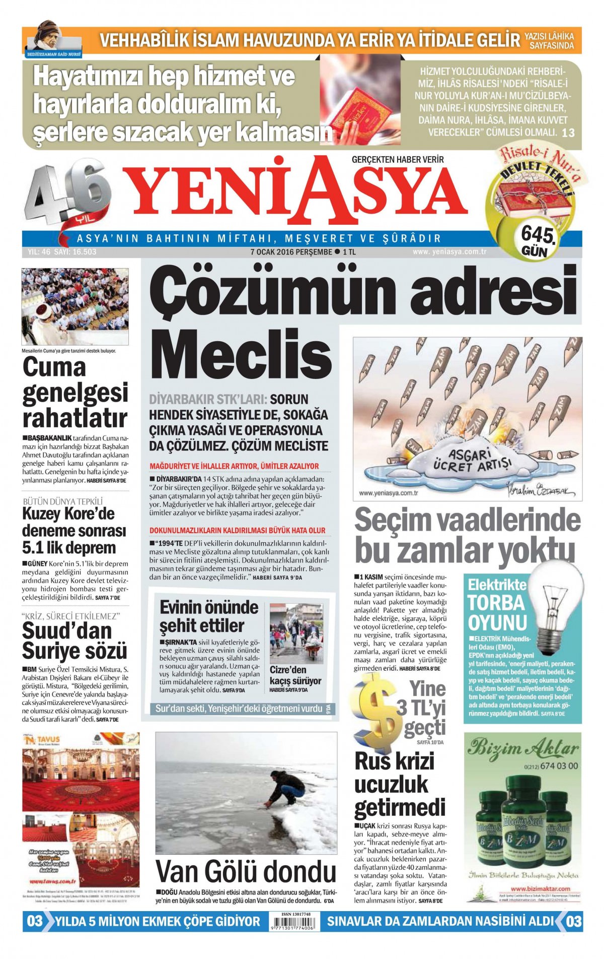 Gazeteler bugün ne yazdı? - 1