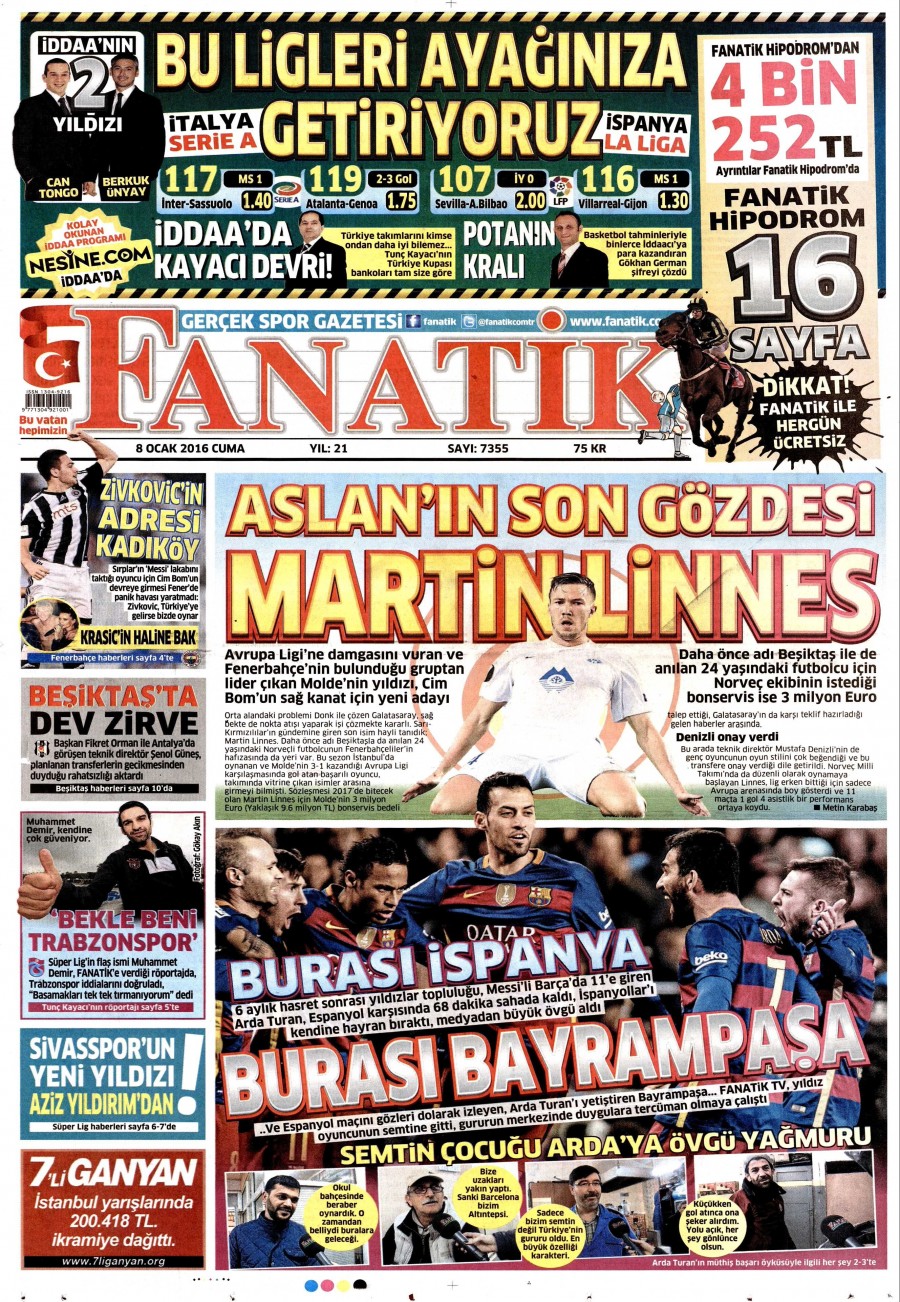 Bugün gazeteler ne yazdı? (8 Ocak 2016) - 529