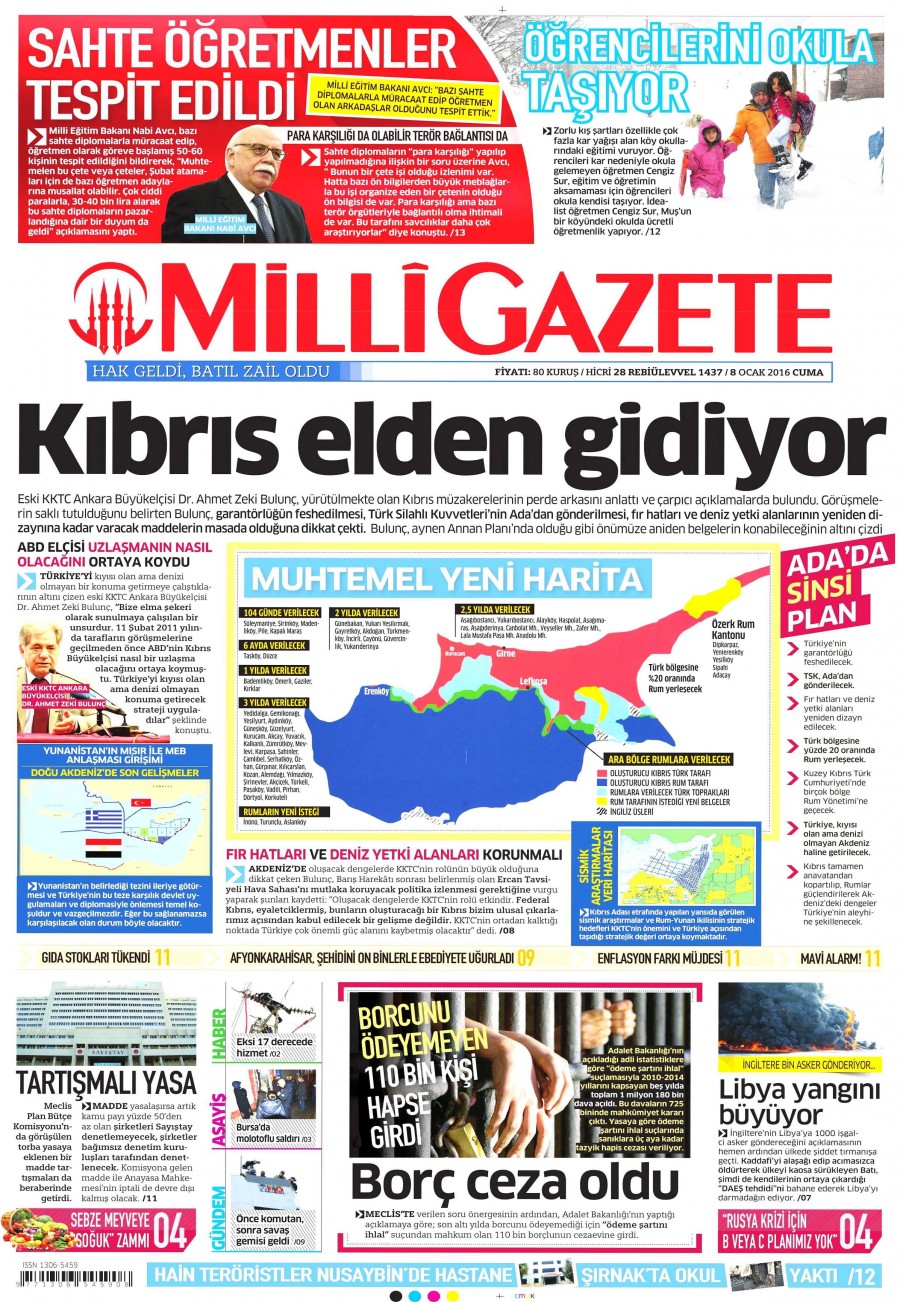 Bugün gazeteler ne yazdı? (8 Ocak 2016) - 645