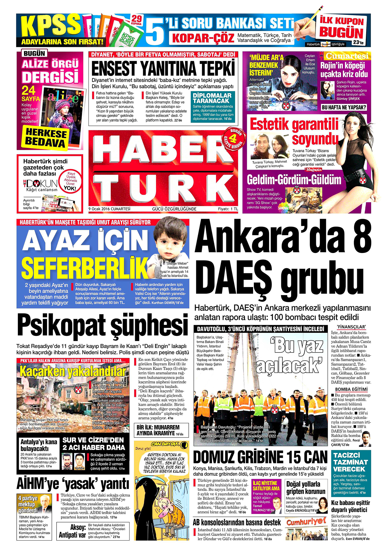 Gazeteler bugün ne yazdı? - 1