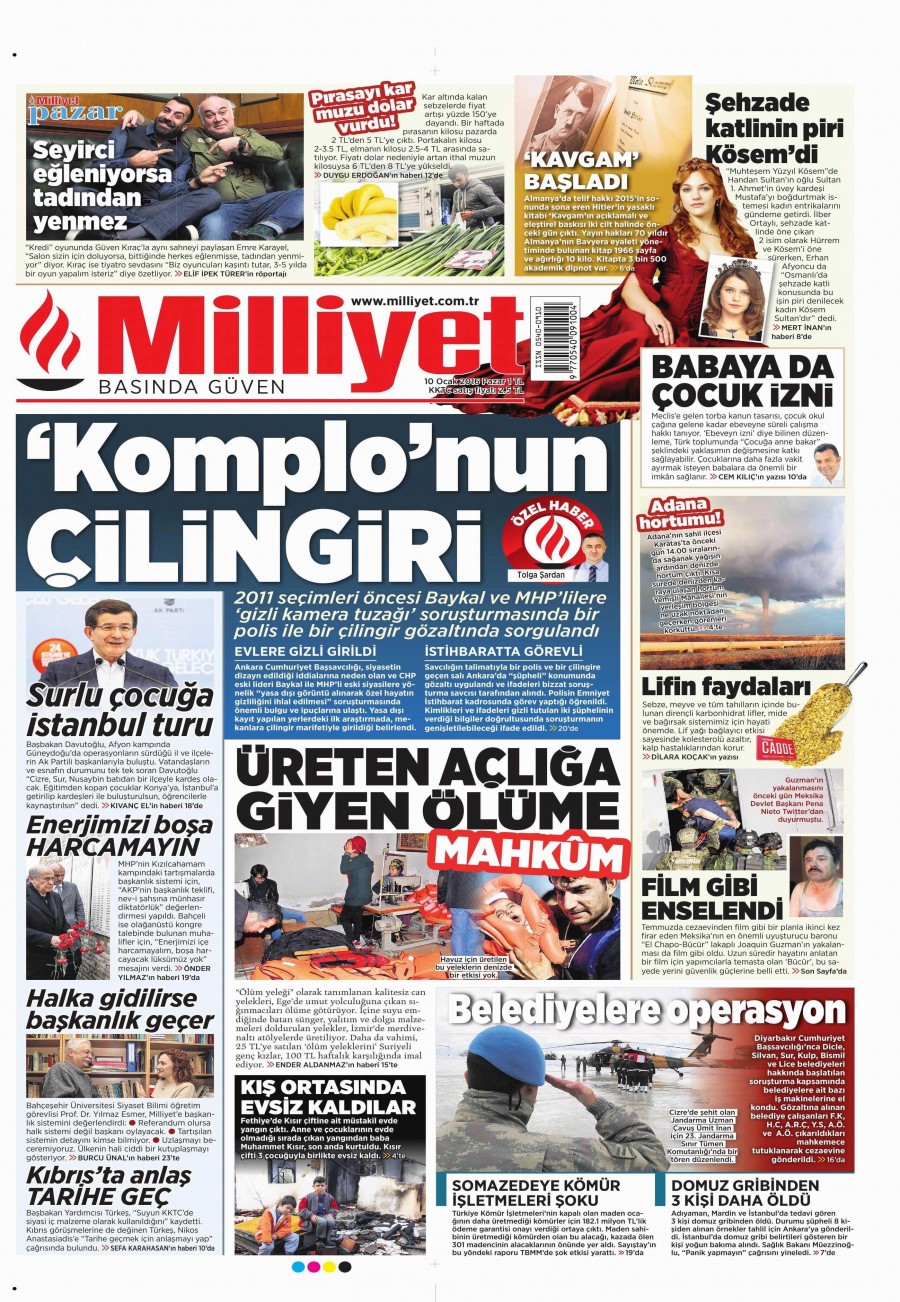 10 Ocak 2016 gazete manşetleri - 512
