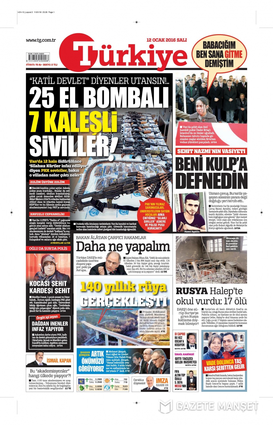 Gazeteler bugün ne yazdı? - 14