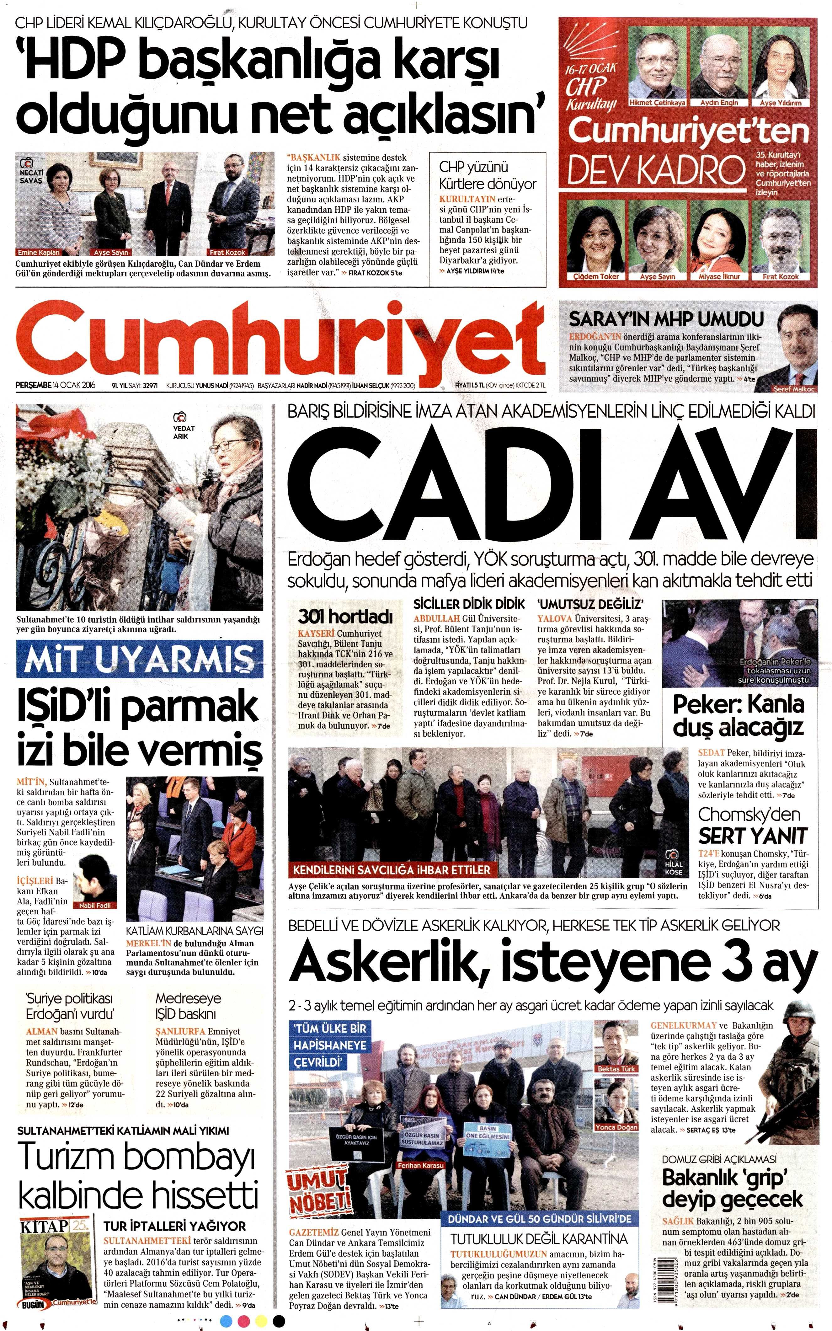 Gazeteler bugün ne yazdı? - 7